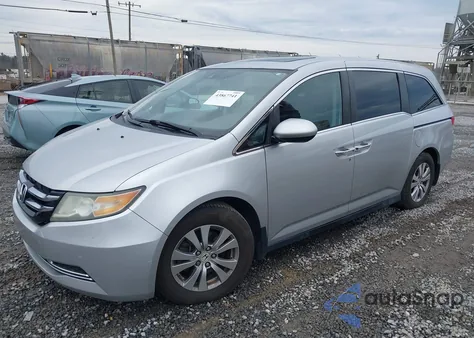2014 Honda Odyssey Ex-L from USA, damaged, VIN 5FNRL5H66EB042203